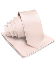 Load image into Gallery viewer, Vittorio Farina Solid Satin Necktie & Pocket Square