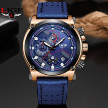 Load image into Gallery viewer, Men's Waterproof Modern Watch With Leather Belts, Stainless Steel Case Excellent Look Perfect Gift