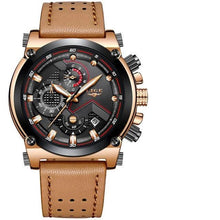 Load image into Gallery viewer, Men's Waterproof Modern Watch With Leather Belts, Stainless Steel Case Excellent Look Perfect Gift