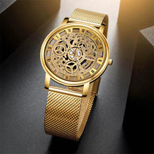 Load image into Gallery viewer, Unisex Metal Silver Watch With Steel Bracelet Unique Design Perfect Gift For Your Loved One