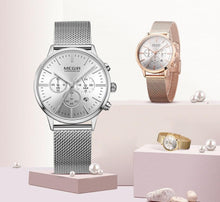 Load image into Gallery viewer, New Fashion Gold Women Watches Luxury Quartz Sport Waterproof Wrist Watch Round Style