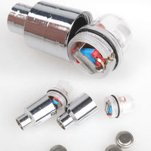 Load image into Gallery viewer, 1 Pair Bicycle LED Wheel Light Cycling Neon LED Wheel Spoke Valve Cap Alarm Lights Wheel Tyre Valve Dust Cap Safety Waterproof Motion Activated Spoke Flash Lights Car Valve Stems Caps Accessories