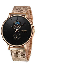 Load image into Gallery viewer, Women's Elegant Waterproof Watch With Chronometers And Braided Stainless Steel Bracelet Excellent Design Perfect Gift