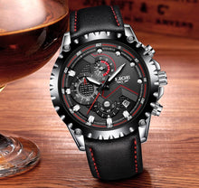 Load image into Gallery viewer, Men's Watch With Chronometers Day Display And Fluorescent Hands Unique Design Excellent Gift