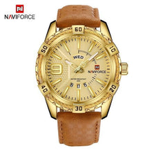 Load image into Gallery viewer, Men's Waterproof Leaghter Watch With Day, Date and Fluorescent Hands Perfect Gift For Your Man