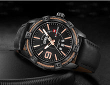 Load image into Gallery viewer, Men's Waterproof Leaghter Watch With Day, Date and Fluorescent Hands Perfect Gift For Your Man