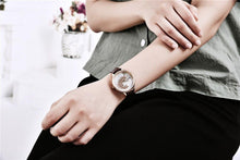 Load image into Gallery viewer, Luxury Womens Round Watch Simple Analog Quartz Watches Elegant Stainless Steel Mesh Strap Fashionable Wrist Watch For Woman