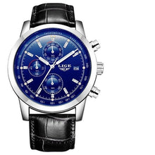 Load image into Gallery viewer, Men's Waterproof Watch With Chronometers Date Display And Fluorescent Pointers Excellent Look Perfect Gift