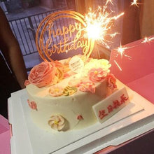 Load image into Gallery viewer, Happy Birthday Cake Topper Gold Cake Topper Acrylic Cake Topper Happy Birthday Cake Topper Cake Decoration Acrylic Letter Cake Toppers Party Supplies Happy Birthday Black Cake Decorations