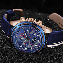 Load image into Gallery viewer, Waterproof Men's Sports Watch With Leather Transparent Belts, Chronometers Day View Perfect Gift