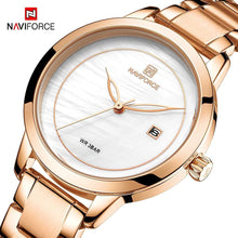 Load image into Gallery viewer, Women's Luxury Waterproof Stainless Steel Modern Watch With Marble Pattern Background