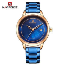 Load image into Gallery viewer, Women's Luxury Waterproof Stainless Steel Modern Watch With Marble Pattern Background