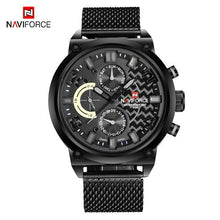 Load image into Gallery viewer, Men's Multifunction Analog Quartz Watches Waterproof Wrist Watch With Stainless Steel Mesh Band Excellent Design Perfect Gift