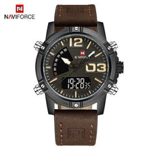 Load image into Gallery viewer, Men's Multifunction Digital Analog Waterproof Watch With Alarm And Automatic Time Zones Unique Design Excellent Gift