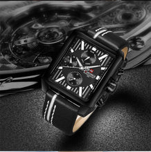 Load image into Gallery viewer, Men's Waterproof Watch With Leather Belt And Chronometers Retro Style Unique Shape Excellent Gift