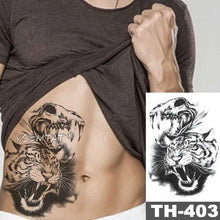 Load image into Gallery viewer, Realistic Temporary Lion Wolf Sticker Tattoo Waterproof Elegant Body Arm Warrior Tattoo For Mens