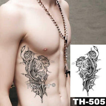 Load image into Gallery viewer, Realistic Temporary Lion Wolf Sticker Tattoo Waterproof Elegant Body Arm Warrior Tattoo For Mens