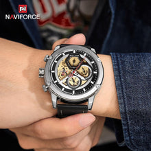 Load image into Gallery viewer, Sport Watches For Men Waterproof Watch Analog Quartz Leather Band Wristwatch Unique Design Perfect Gift