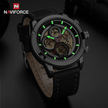Load image into Gallery viewer, Sport Watches For Men Waterproof Watch Analog Quartz Leather Band Wristwatch Unique Design Perfect Gift