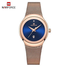 Load image into Gallery viewer, Women's Elegant Stainless Steel Watch With Braided Steel Bracelet Excellent Background Waterproof Wristwatch Unique Design Perfect Gift