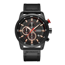 Load image into Gallery viewer, Men's Waterproof Elegant Sport Watch With Chronometers Day View, Leather Belts And Hardlex Scratch Resistant Glass Perfect Gift For Him