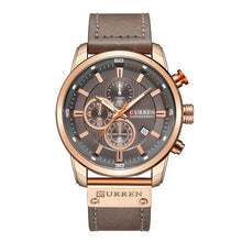 Load image into Gallery viewer, Men's Waterproof Elegant Sport Watch With Chronometers Day View, Leather Belts And Hardlex Scratch Resistant Glass Perfect Gift For Him