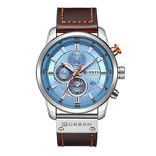 Load image into Gallery viewer, Men's Waterproof Elegant Sport Watch With Chronometers Day View, Leather Belts And Hardlex Scratch Resistant Glass Perfect Gift For Him