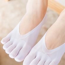 Load image into Gallery viewer, Women Summer Five-Finger Socks Ultrathin Funny Toe Invisible Sock With Silicone Anti-Skid Breathable Anti-Friction For Women
