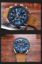 Load image into Gallery viewer, Men Top Luxury Full Steel Business Quartz Watch Men's Casual Waterproof Analog Chronograph Sports Stainless Steel Strap Watches