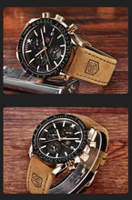 Load image into Gallery viewer, Men Top Luxury Full Steel Business Quartz Watch Men's Casual Waterproof Analog Chronograph Sports Stainless Steel Strap Watches