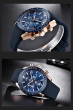 Load image into Gallery viewer, Men Top Luxury Full Steel Business Quartz Watch Men's Casual Waterproof Analog Chronograph Sports Stainless Steel Strap Watches