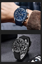 Load image into Gallery viewer, Men Top Luxury Full Steel Business Quartz Watch Men's Casual Waterproof Analog Chronograph Sports Stainless Steel Strap Watches