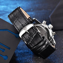 Load image into Gallery viewer, Luxury Men's Business Watches Fashion Watch Waterproof For Men's Casual Sport Leather Strap
