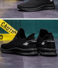 Load image into Gallery viewer, Spring New Men Sneakers White Fashion Flat Casual Mesh Breathable Walking Sneakers Lightweight Running Trainers Mesh Comfortable Sport Fashion Lace Up Mens Sneakers