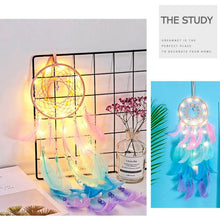 Load image into Gallery viewer, Dream Catcher Led Handmade Dream-catcher Traditional Feather Hanging Home Wall Decoration Night Dream Catchers Decor Ornament Wall Hanging Wind Chimes For Home Room Decoration