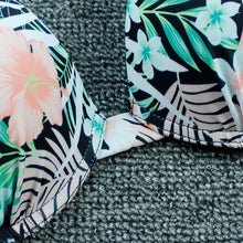 Load image into Gallery viewer, Push Up Bikini Floral Print Swimsuit Swimwear Women Bathing Suit Bikinis Set Brazilian Beach Female Wear Women's Bikini Swimsuits Floral Printed Bathing Suits for Women 2 Piece Bikini