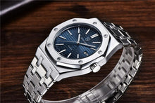 Load image into Gallery viewer, Men's Fashion Watch Luxury Men Stainless Steel Band Quartz Watch Analog Waterproof Sports Military Watches