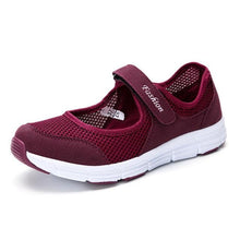Load image into Gallery viewer, Summer Breathable Womens Sneakers Walking Sporty Mesh Sport Running Light Flats Casual Vulcanize Simple Shoes Spring Comfortable Espadrilles Luxury Design Espadrilles
