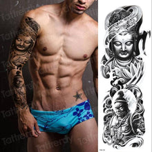 Load image into Gallery viewer, Luxury Black Temporary Tattoo Waterproof Big Lion Tattoo For Body Arm Legs Modern Large Design