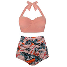 Load image into Gallery viewer, Women Swimsuits Vintage Push Up Polka Dot Plus Size Bathing Suits High Waist Bikini Underwire High Waist Swimsuit Bathing Suits Bikini Women Swimsuits Vintage Push Up Bathing Suits