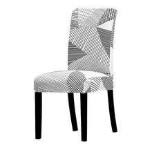 Load image into Gallery viewer, Printed Chair Cover Washable Removable Big Elastic Seat Arm Covers Slipcovers Stretch For Banquet Hotel Printed Dining Chair Slipcovers, Removable Washable Soft Spandex Stretch Chair Covers Banquet Chair