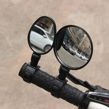 Load image into Gallery viewer, 2Pcs Bicycle Mirror Universal Handlebar Rearview Mirror 360 Degree Rotate For Bike Bicycle Cycling Accessories Wide Angle Convex Mirror Adjustable Rotatable Handlebar For Mountain Bike Off Road Bike and Fixed Gear Bike Handlebars