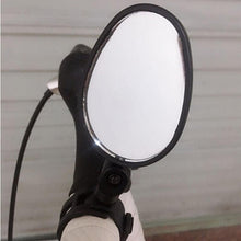 Load image into Gallery viewer, 2Pcs Bicycle Mirror Universal Handlebar Rearview Mirror 360 Degree Rotate For Bike Bicycle Cycling Accessories Wide Angle Convex Mirror Adjustable Rotatable Handlebar For Mountain Bike Off Road Bike and Fixed Gear Bike Handlebars