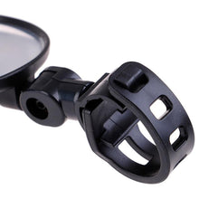 Load image into Gallery viewer, 2Pcs Bicycle Mirror Universal Handlebar Rearview Mirror 360 Degree Rotate For Bike Bicycle Cycling Accessories Wide Angle Convex Mirror Adjustable Rotatable Handlebar For Mountain Bike Off Road Bike and Fixed Gear Bike Handlebars