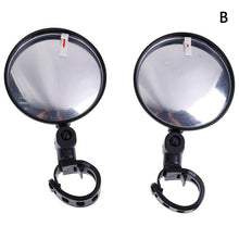 Load image into Gallery viewer, 2Pcs Bicycle Mirror Universal Handlebar Rearview Mirror 360 Degree Rotate For Bike Bicycle Cycling Accessories Wide Angle Convex Mirror Adjustable Rotatable Handlebar For Mountain Bike Off Road Bike and Fixed Gear Bike Handlebars