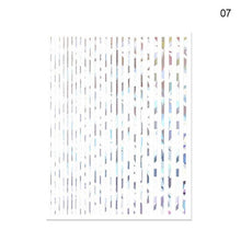 Load image into Gallery viewer, Nail Strip Stickers Black Gold Rose Gold Silver Metal Strip Tape Nail Art Adhesive Foil Tips Nail Sticker Decals Metallic Curve Strip Line Nail Decal Self-Adhesive 3D Wave Design Decoration for Women Girls Tape Nail Art Stickers Decal Decoration