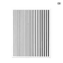 Load image into Gallery viewer, Nail Strip Stickers Black Gold Rose Gold Silver Metal Strip Tape Nail Art Adhesive Foil Tips Nail Sticker Decals Metallic Curve Strip Line Nail Decal Self-Adhesive 3D Wave Design Decoration for Women Girls Tape Nail Art Stickers Decal Decoration
