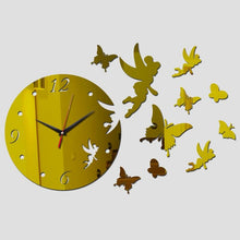 Load image into Gallery viewer, 3D Acrylic Mirror Wall Stickers Creative Black Modern Acrylic Mirror Surface 3D Simple Wall Stickers Decor Clocks Numbers Stickers for Home Office Decorations Gift Modern Living Room Quartz Clock Watch Home Decoration Clocks