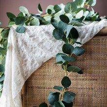Load image into Gallery viewer, Modern Artificial Green Eucalyptus Leaves Garland Wisteria Rattan Fake Decor Silk Leaf Vines For Wedding Birthday Party Decor