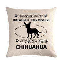 Load image into Gallery viewer, Pet Dog Elegant Design Linen Cotton Throw Pillow Covers Dog Pattern Cotton Throw Pillow Covers Car Sofa Cushion Cover Pillowcases Couch Cushion Cover Home Sofa Bed Decorative Pillows